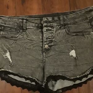 Distressed shorts